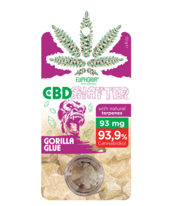 CBD Shatter Gorilla Glue with 93mg CBD