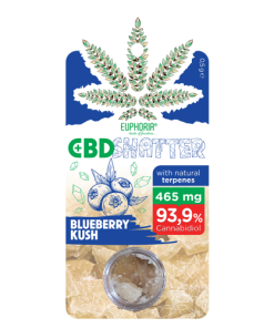 CBD Shatter Blueberry Kush with 465mg CBD