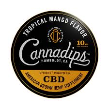 CannaDips Tropical Mango Flavor 10 mg - 5x 15 CBD pouches